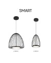 SMART * Colgante LED 43W 3000K